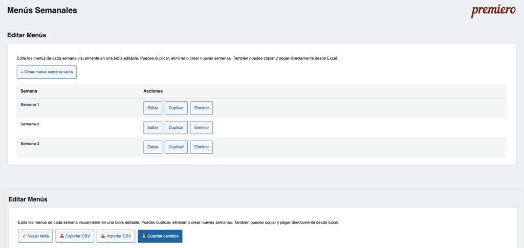 Cómo personalizar WordPress para lo que necesites: caso real de menús semanales rotativos